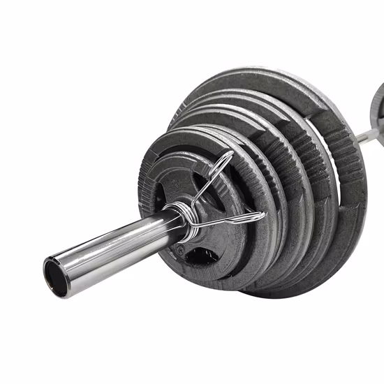 135kg Adjustable Grey Hammerton Painted Cast Iron Barbell Set/Sportsbarbell Set