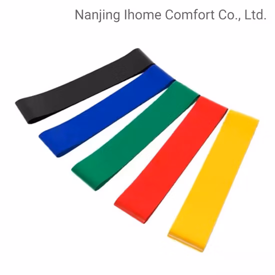 OEM Portable Resistance Belts Elastic Exercise Bands Set for Yoga Pilates Fitness Strength Training