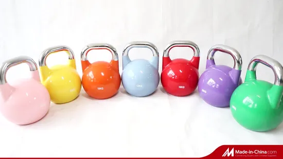 Wholesale Gym Exercise Equipment Rubber Competition Kettlebell Sets Body Building Fitness Kettle Bell